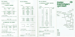 Horaire Trains Touristiques Spéciaux. Belgique. Eté 1981. - Europe