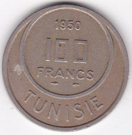 Tunisie Protectorat Français . 100 Francs 1950 - AH 1370. Copper Nickel - Tunisie