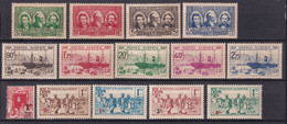 ALGERIE - ANNEE 1939 COMPLETE - YVERT N°149/162 SAUF 158A * MLH - COTE 2022 = 94.5 EUR. - Annate Complete