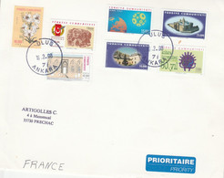 TURQUIE AFFRANCHISSEMENT COMPOSE SUR LETTRE POUR LA FRANCE 1998 - Covers & Documents