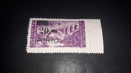 04AL10 OCCUPAZIONE STRANIERE ISTRIA LITORALE SLOVENO 1946 SEGNATASSE NUOVI VALORI SOPRASTAMPATI LIRE 20 SU 30L. (3) "XX" - Jugoslawische Bes.: Slowenische Küste