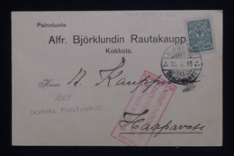 FINLANDE - Affranchissement Administration Russe Sur Carte De Correspondance De Kokkola En 1915 Avec Censure  - L 118780 - Brieven En Documenten