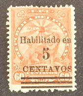 PARAGUAY YT 155 NEUF*MH " LION "ANNÉES 1907/1908 - Paraguay