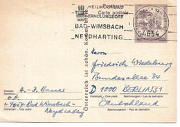 3212n: Österreich 1988, Heilmoorbad 4654 Bad Wimsbach- Neydtharting, Postkarte Nach Berlin - Termalismo