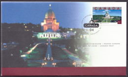 Canada 2004 Tourist Attractions - Montreal Saint Joseph’s Oratory Mount Royal, Sanctuary, Tourism, Tourisme, Quebec, FDC - 2001-2010