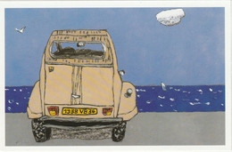 THEME  AUTOMOBILE   CITROEN 2CV  CPM  LA POSTE   LE SIECLE AU FIL DU TIMBRE - Voitures De Tourisme