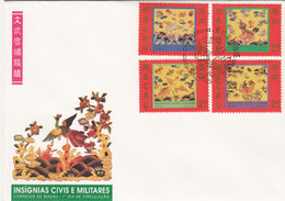 Macau, Macao, FDC, Insignias Civis E Militares, 1996, 1º Dia De Circulação - FDC