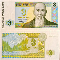 Kazakhstan 3 Tehte  Unc 1993 - Kazakhstan