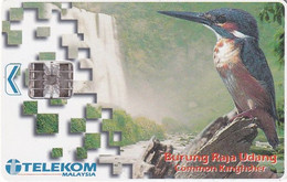MALAYSIA(chip) - Bird, Common Kingfisher, Telecom Malaysia Telecard RM10, Chip SC7, Used - Unclassified