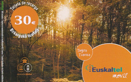 TARJETA DE ESPAÑA DE EUSKALTEL MOVIL DE 30 EUROS   Fecha 30/01/2008 - Euskaltel