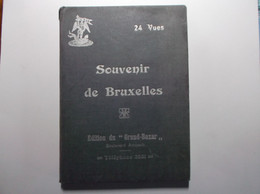 BRUXELLES Souvenir De Bruxelles    Carnet De 24 Vues             10x15 - Sets And Collections