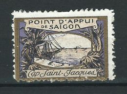 FRANCE VIGNETTE DELANDRE Point D'appui De Saïgon - Indochine / Guerre 14 18 WWI Ww1 Cinderella Poster Stamp - Vignettes Militaires