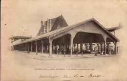 CHATILLON-SUR-CHALARONNE    ( AIN )   LES HALLES CONSTRUITES EN 1672 - Châtillon-sur-Chalaronne