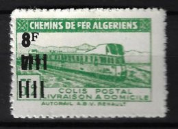 ALGÉRIE 1947 - Colis Postaux - YT 167** - Variété Sans Surcharge Controle Des Recettes - Dallay 181b - Pacchi Postali