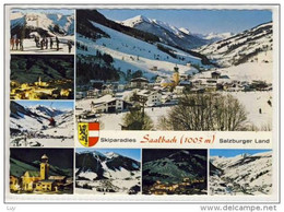 SAALBACH Im Pinzgau - Mehrfachansicht M. Zwölferkogel, Schattberg, Skidorf Hinterglemm     1973 - Saalbach
