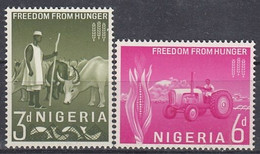 NIGERIA 132-133,unused - Against Starve