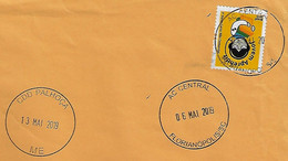 Brazil 2019 Cover From Florianópolis To São José Service Cancel ME = Misdirected To Palhoça - Covers & Documents