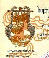 Belgique ART NOUVEAU IMPRIMERIE NATIONALE MUSIQUE BRUXELLES LAEKEN 1904 SUPERBE !! - 1900 – 1949