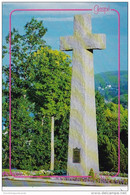 Canada Gaspe Granite Cross At Christ-Roi Cathedral - Gaspé