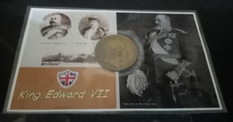 Rare Numismatic Card Of Nova Scotia ( Canada) Shield With A King Edward VII Penny 1907. - Andere & Zonder Classificatie