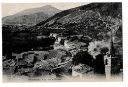 CPA 04 PEYRUIS VUE A VOL D OISEAU 1906circulée - Autres & Non Classés