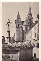 AK Ansbach - Markgraf Georg-Brunnen Und St. Johanniskirche (60011) - Ansbach