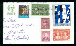Peintre BORDUAS, Paintor. Timbres Canadiens Variés, Usagés Sur Enveloppe / Various Cdn Stamps, Used On Envelope (9099) - Autres & Non Classés