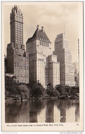 New York City View South From Lower Lake In Central Park Real Photo - Parks & Gardens