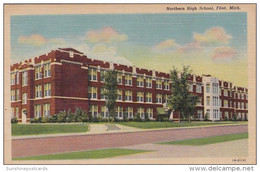 Michigan Flint Northern High School Curteich - Flint