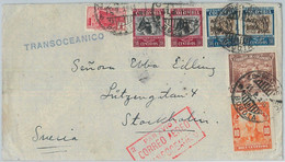 74420 - COLOMBIA - POSTAL HISTORY -  COVER To SWEDEN  1941 - COFFEE Cows ANIMALS - Colombia