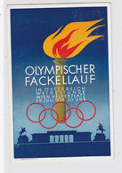 Österreich Farbige Karte "Olympischer Fackellauf" Mit SST - Ete 1936: Berlin