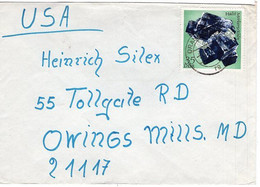 51634 - DDR - 1973 - 35Pfg. Mineralien EF A Bf ORANIENBURG -> Owings Mills, MD (USA) - Minéraux