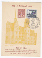 Deutsches Reich Sonderkarte Tag Der Briefmarke SST Halle - Cartas