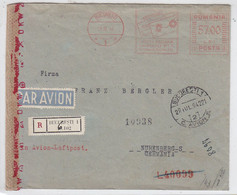 Rumänien 1942 R-FLP-Brief Eines Vignettenversender AFS Dt.Zensur Des OKW+AKs - Storia Postale Seconda Guerra Mondiale