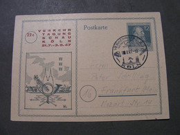 Köln , Verkehrstagung SST Köln 1947 - Illustrated Postcards - Used