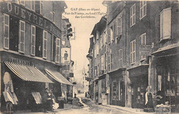 05-GAP- RUE DE FRANCE AU FOND L'EGLISE DES CORDELIERS - Gap