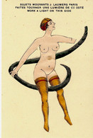 Circa 1905 1910 ADULTES CARTE  EROTIQUE  ADULTE SUJETS MOUVANTS J. LAUWERS PARIS B.E. - Otros & Sin Clasificación