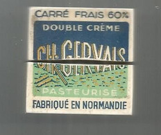 BRIQUET PUBLICITAIRE ESSENCE, Carré Frais ,double Crême, Fromage CH. GERVAIS , 3 Scans , Frais Fr 2.75 E - Andere & Zonder Classificatie