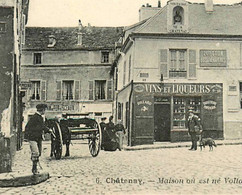 Châtenay * Débit De Tabac Tabacs TABAC Vins & Liqueurs Billard , Place Voltaire * 1904 - Chatenay Malabry