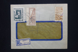 ISRAËL - Affranchissement Surchargés Sur Enveloppe En Recommandé De Haifa - L 118813 - Cartas