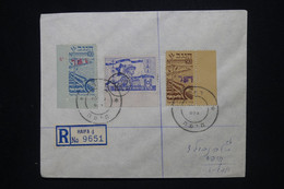 ISRAËL - Affranchissement Surchargés Sur Enveloppe En Recommandé De Haifa  - L 118817 - Cartas