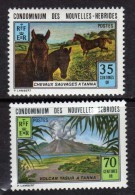 Nouvelles Hébrides N° 370 / 71 XX Tourisme, Les 2 Valeurs  Légende Française Sans Charnière TB - Unused Stamps