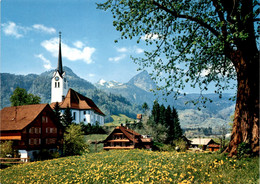 Giswil, Pfarrkirche Mit Giswilerstock (282) (a) - Giswil