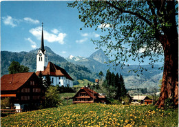 Giswil, Pfarrkirche Mit Giswilerstock (282) (b) - Giswil