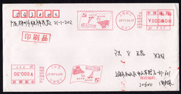 China Postage Machine Meter Cover:Harmonious Society, Olympic Games And World Expo - Lettres & Documents