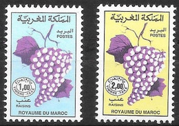 Timbre Taxe : Raisins : N°71B 71C Chez YT. - Marocco (1956-...)