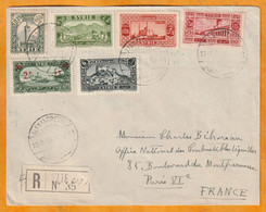 1933 - Enveloppe Recommandée D'Alexandrette,  Syrie Mandat Français Vers Paris - Affranchissement 11 Piastres - Lettres & Documents