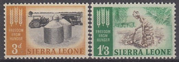 SIERRA LEONE 221-222,unused - Against Starve