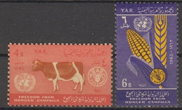 YEMEN North 283-284,unused - Contre La Faim