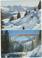 Arosa - Arienwaldstrasse, Langwieser-Viadukt - (GR - Suisse/Schweiz/CH) - Zug/Train/Tren/Trein - Langwies